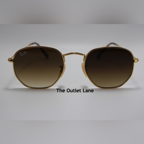 Model Display Ray-Ban Hexagonal Gradient Brown RB3548N - Picture 5 of 16